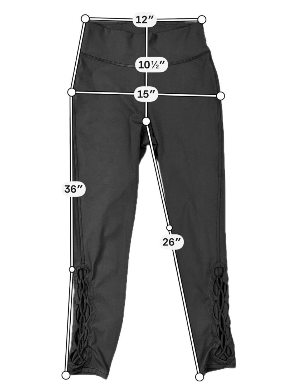 Lululemon Tied To It 7/8 Tight Leggings 6 Black Mesh W5ARIS - Picture 3 of 13